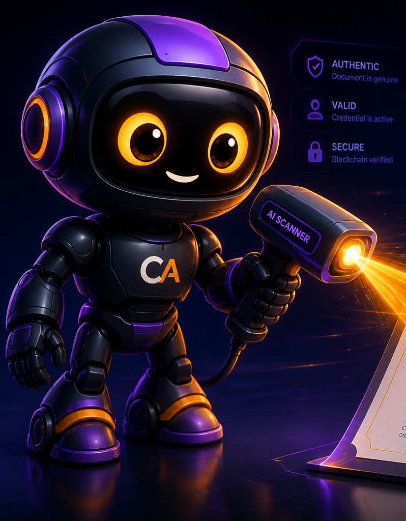 Credentials AI scanning a business's AI-readiness